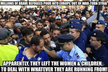 mannlige flyktninger